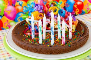пирог на день рождения