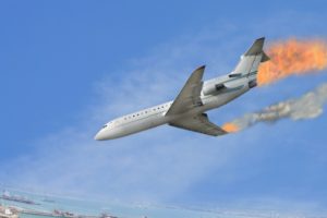 Падение самолета